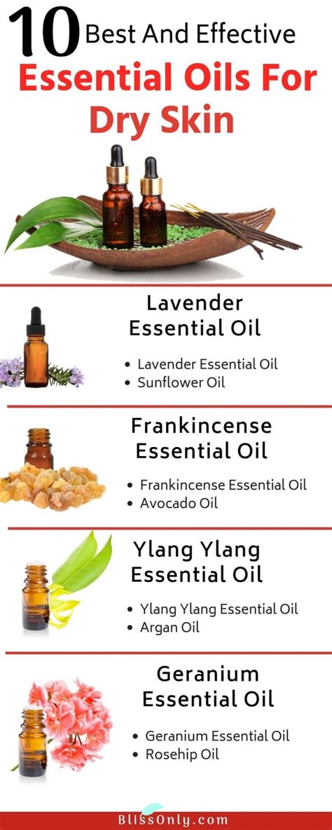 10 Best Essential Oil For Dry Skin And How To Use Them - BlissOnly in 2020 | Oil for dry skin ...