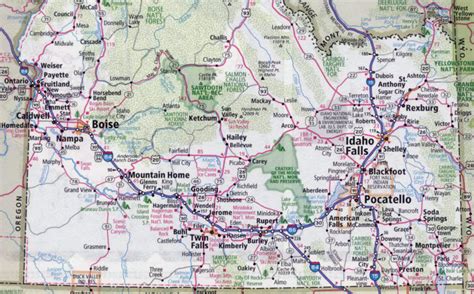 Detail from Idaho road map - Adoptee Rights Law Center