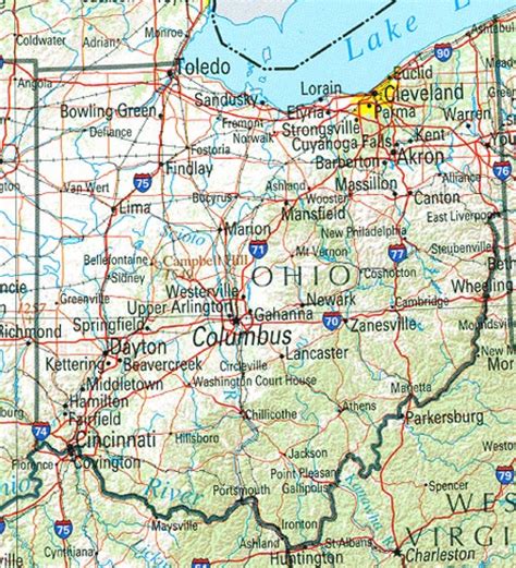 Detailed Map Of Ohio | Maps Of Ohio