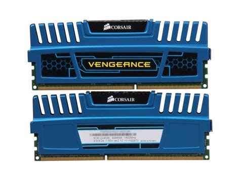 CORSAIR Vengeance 8GB (2 x 4GB) DDR3 1600 (PC3 12800) Desktop Memory ...