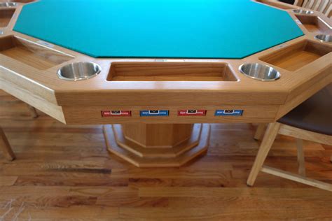 Hand Crafted Custom Poker Table by JNC Woodworking | CustomMade.com