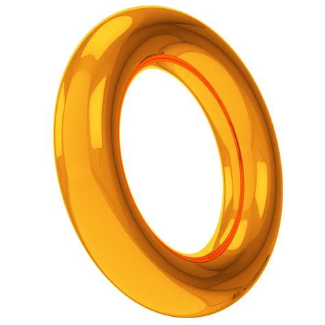 Gold Sonic Ring PNG | PNG Mart