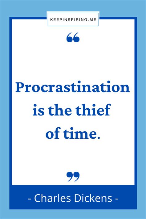 115 Procrastination Quotes to Get You Started | Keep Inspiring Me