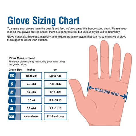 Glove Size Chart European