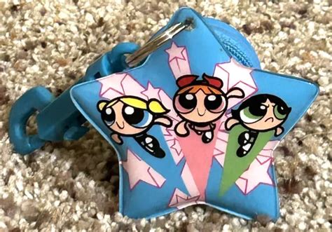 RARE VTG 1999 The Powerpuff Girls Keychain Coin Zippered Purse Cartoon Network $19.95 - PicClick