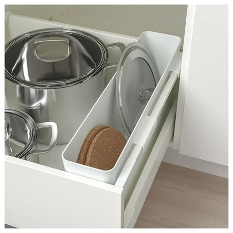 VARIERA high-gloss, white, Storage box - IKEA | Kitchen storage organization, Kitchen storage ...