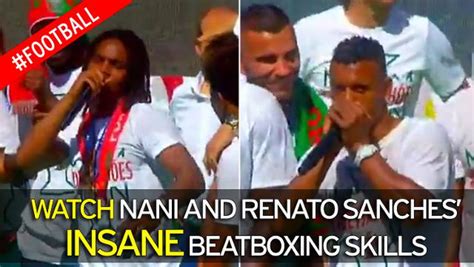 Nani and Renato Sanches have mad-crazy BEATBOXING skills... innit ...