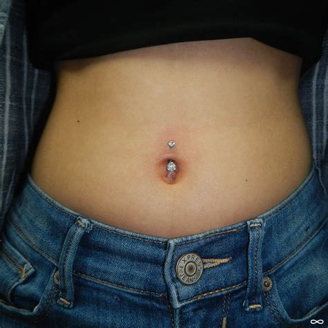 Fat Man Belly Button Piercing