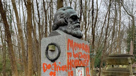 Karl Marx’s Tomb in London Is Splashed With Red Paint - The New York Times