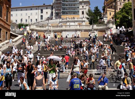 The Spanish Steps Rome Stock Photo - Alamy