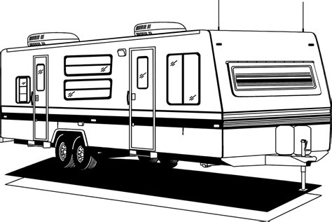 Free Camper Clip Art Black And White, Download Free Camper Clip Art ...