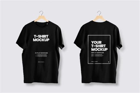 Premium PSD | Tshirt mockup front and back view