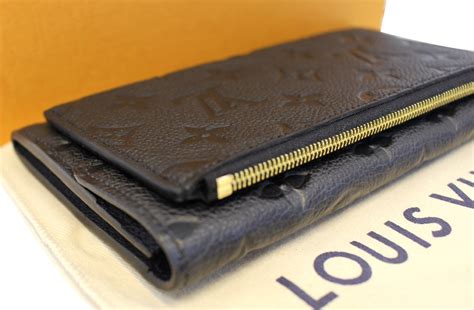 LOUIS VUITTON Black Monogram Empreinte Leather Curieuse Wallet