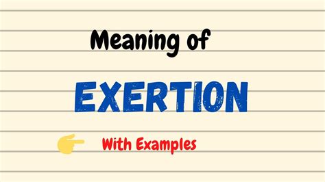 Daily vocabulary | Exertion Meaning | Vocabgram - YouTube