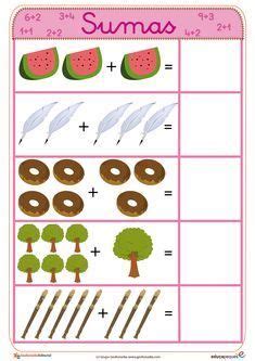 Archivo De álbumes 1BD | Matemáticas para guardería, Actividades de matemáticas preescolares ...