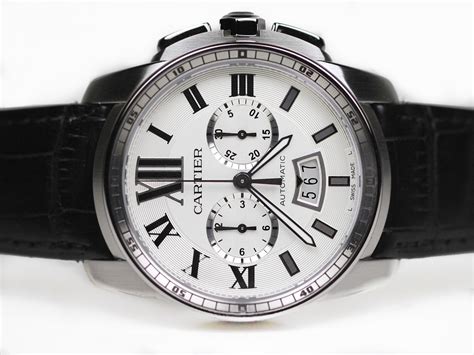 Cartier Watches Caliber De Cartier Chronograph Steel Mens Swiss Watch ...