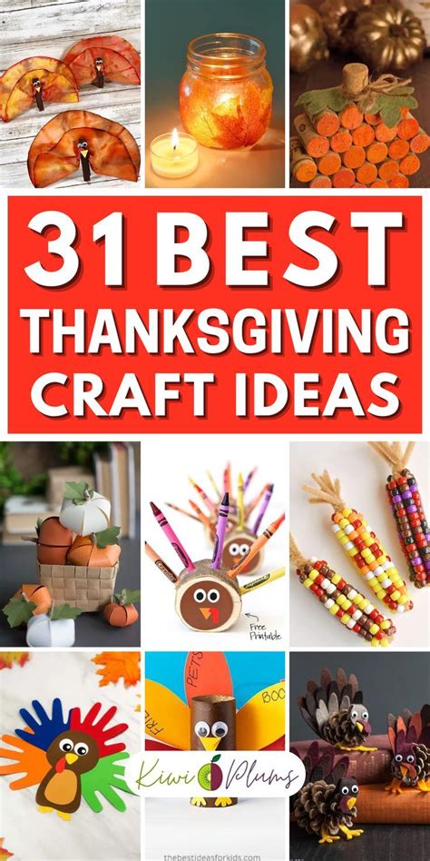 31 Best Thanksgiving Crafts For 2023 | Thanksgiving crafts diy ...