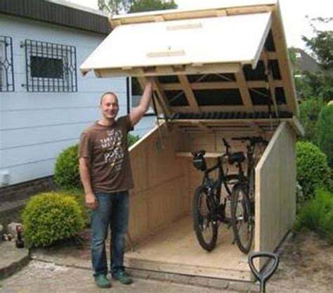 Shed DIY - For more great pics, follow bikeengines.com #bicycle #storage Fahrradgarage Now You ...