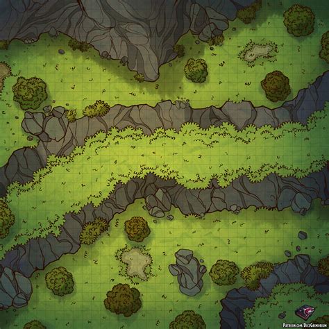 High Ground: Forest Battle Map (36x36) : r/Roll20