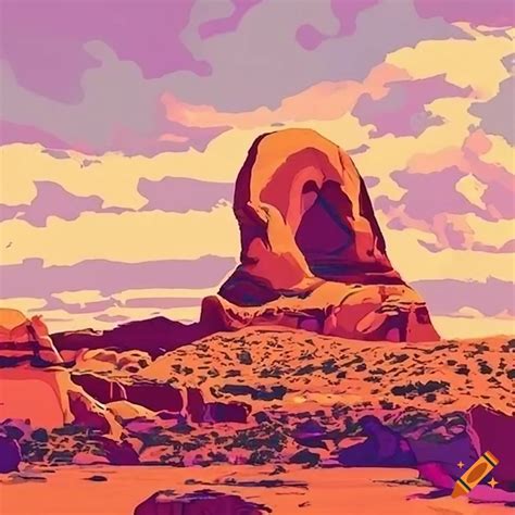 Arches national park t-shirt design on Craiyon