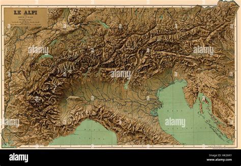 Map Of The Italian Alps Stock Photos & Map Of The Italian Alps Stock Images - Alamy