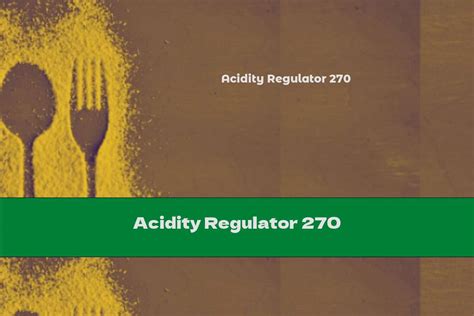 Acidity Regulator 270 - This Nutrition