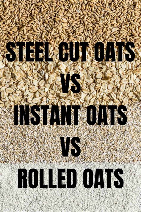 Instant Oats Vs Steel Cut Oats Vs Rolled Oats - RecipeMagik