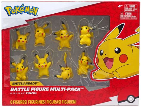 Pokemon Battle Ready Pikachu 3 Figure Multi 8-Pack Jazwares - ToyWiz