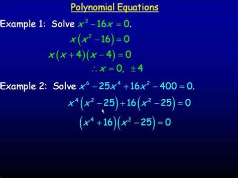 Polynomial Equation