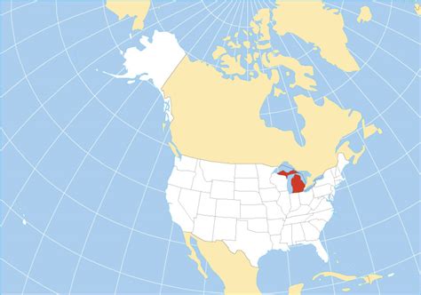 Map of the State of Michigan, USA - Nations Online Project