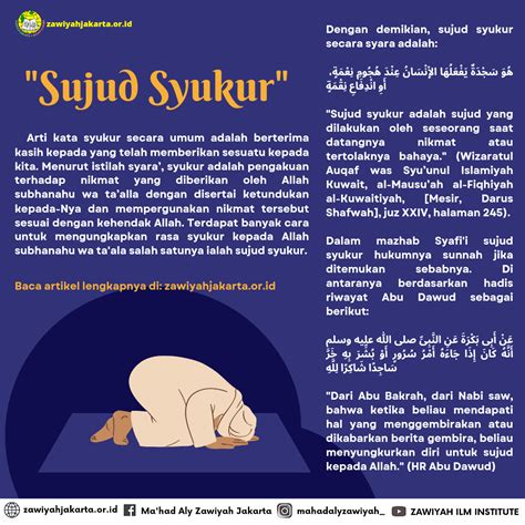 Sujud Syukur - Ma'had Aly Zawiyah Jakarta