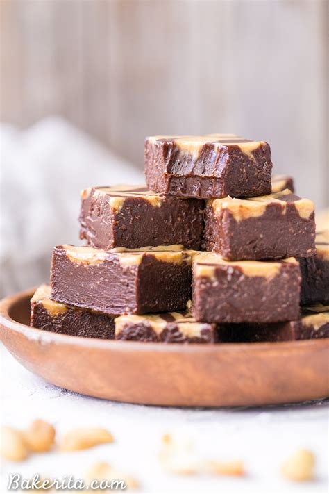 No-Bake Peanut Butter & Chocolate Vegan Fudge | Bakerita