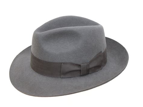 Grey Mayfair Fedora - Denton Hats