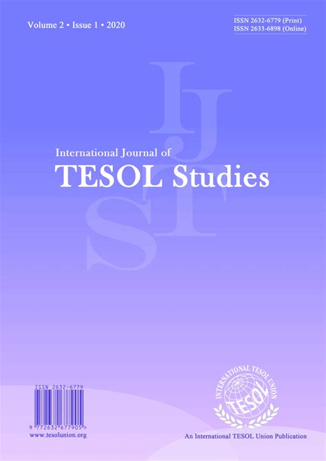 (PDF) International Journal of TESOL Studies volume 2 issue 1 2020