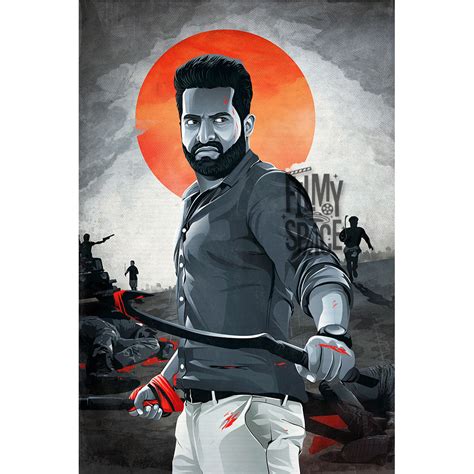 Tribute to Jr.NTR – Aravinda Sametha Veera Raghava Poster - Filmy Space