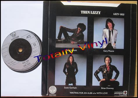 Totally Vinyl Records || Thin Lizzy - Waiting for an alibi/With love 7 inch Insert Picture Cover