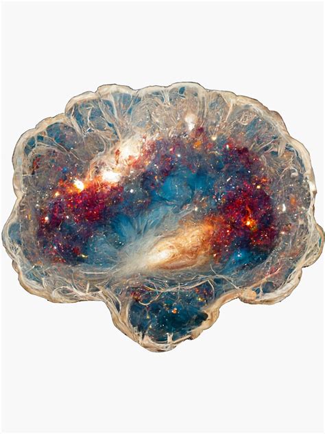 "Galaxy Brain " Sticker for Sale by BigBrainThreads | Redbubble