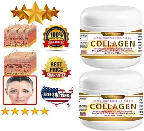 Collagen Cream For Face Neck Pure Collagen Anti Wrinkle Facial Cream 4FL OZ | eBay