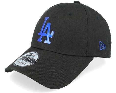 Los Angeles Dodgers Foil Logo 9FORTY Black Adjustable - New Era caps ...