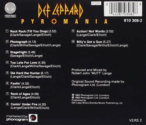 DEF LEPPARD PYROMANIA | aqua-me.ae