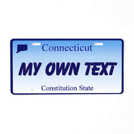 Custom Connecticut Replica Aluminum License Plate by WerewolfSpeedShop