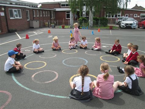 Playground Games in Reception – Hillside Primary School | Baddeley Green | Staffordshire