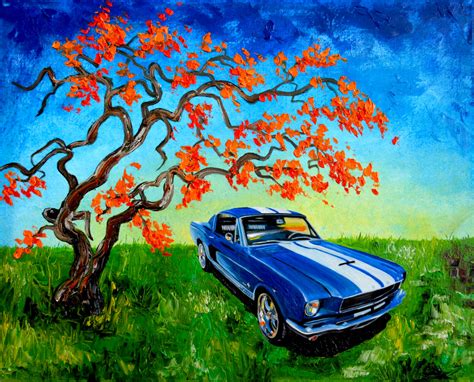 4 new classic car paintings