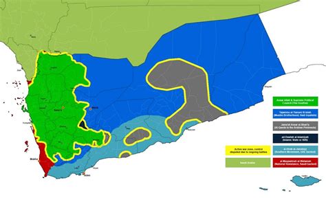 Yemen War Map: July 16 2018 : YemeniCrisis