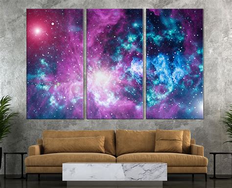 Universe NASA Photography Galaxy Canvas Art Space Wall Art Abstract Space Prints Black Hole ...