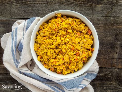 Easy Garlic Saffron Rice | Savoring Today