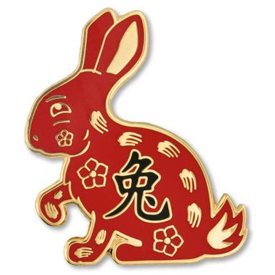 Chinese Zodiac Pin - Year of the Rabbit | PinMart