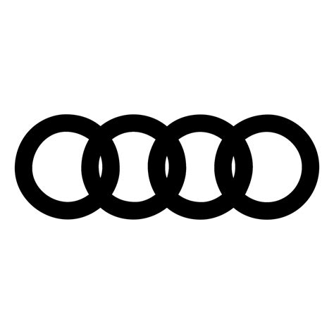 Audi Logo Black and White (4) – Brands Logos