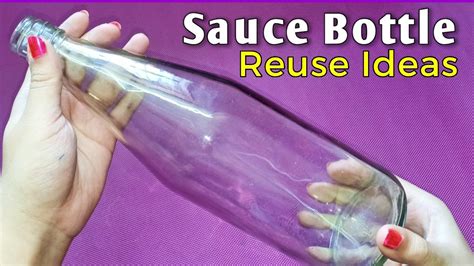 Sauce Bottle Reuse Ideas / DIY Easy Bottle Art Without Paint / Bottle Decoration Ideas ...