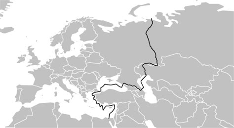 What I think the border between Europe and Asia looks like : r/Maps